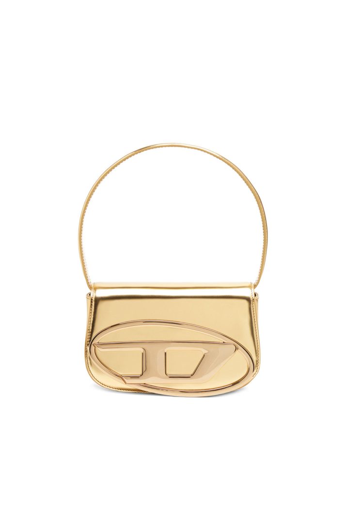 Diesel Hand-Shoulder Bag Gold-Mirrored Leather