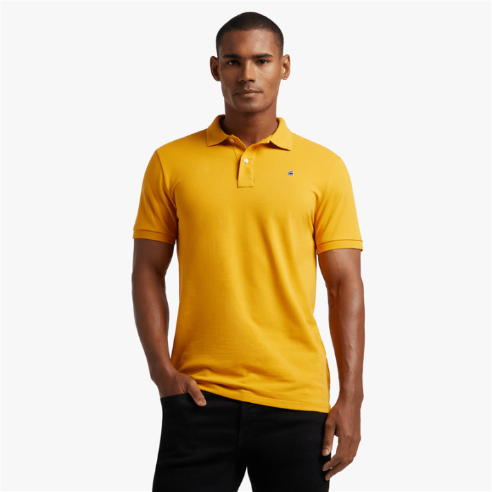 G-Star Raw Yellow Golf Shirt