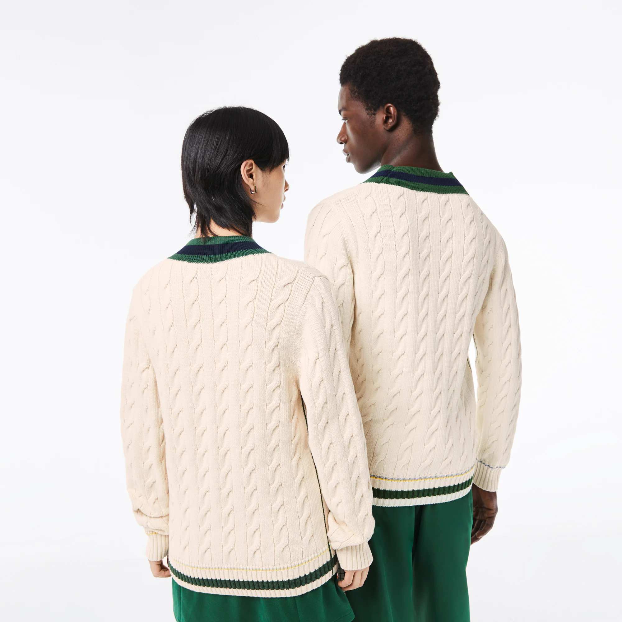 Lacoste Knit Sweater V-Neck - Image 3
