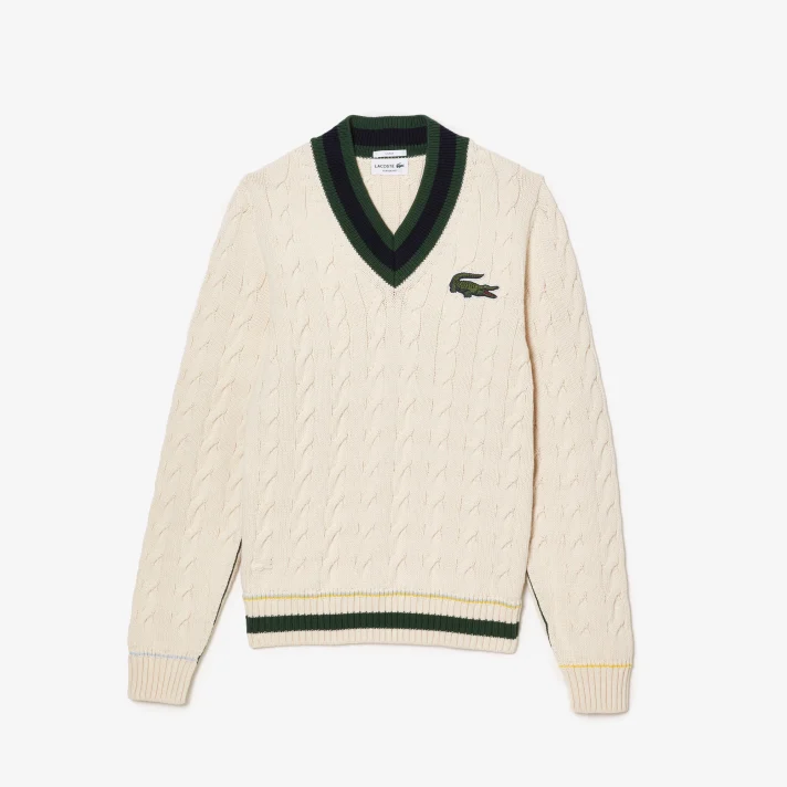 Lacoste Knit Sweater V-Neck