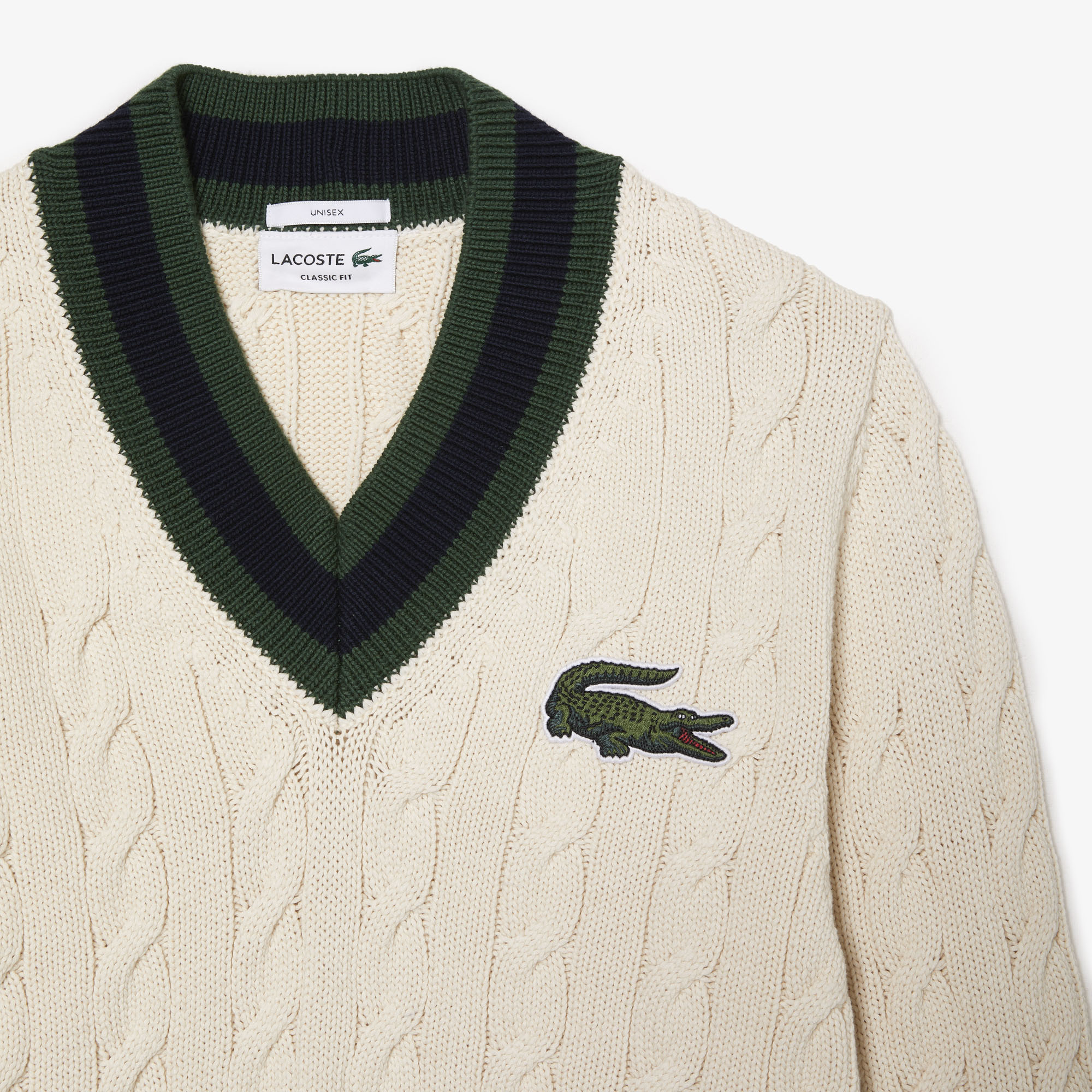 Lacoste Knit Sweater V-Neck - Image 2