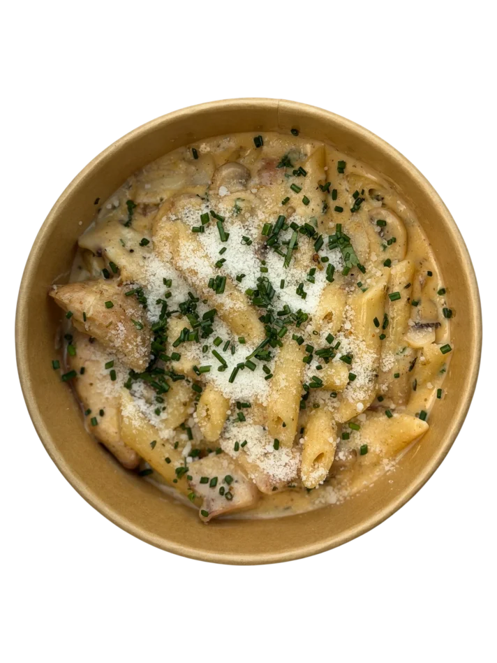 Creamy Chicken & Mushroom Penne Pasta