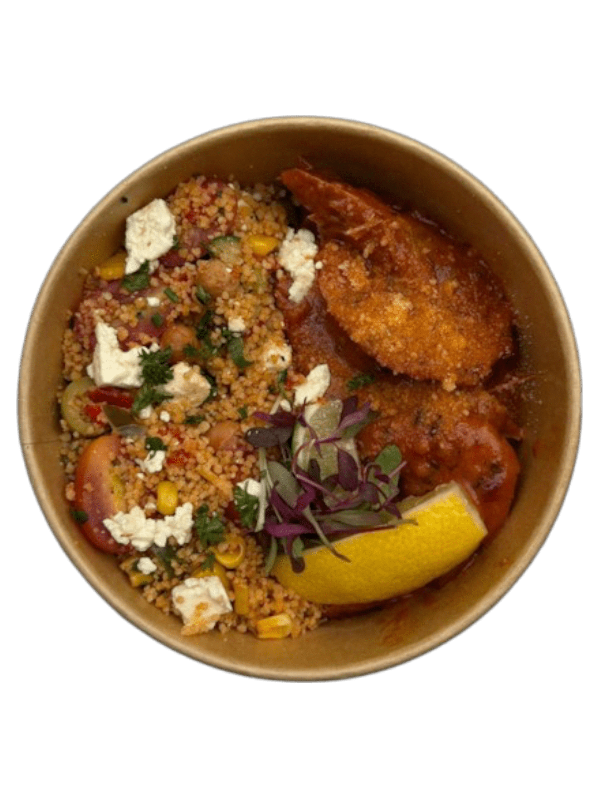 Creamy Neapolitan Prawns & Mediterranean Couscous